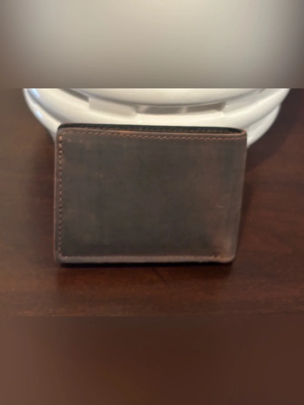 Anthology Gear Wear Minimalist Bi-Fold Leather Wallet with Pick Holders Brown